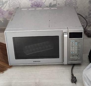 il: Mikrodalğalı soba Samsung, Ayrıca dayanan, Mikrodalğalar ilə, rəng - Gümüşü, İşlənmiş — 1