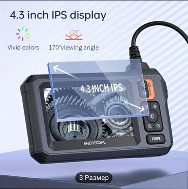 Mobil telefonlar üçün digər aksesuarlar: Ekranli endoskop.ishiqi ve başliqlari var — 3