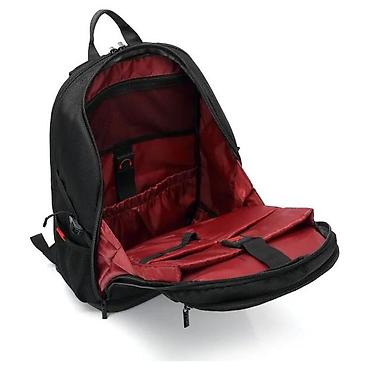 Futrole i torbe za laptopove: Ruksak za laptop sa ojačanom prednjom pločom - Moderan crni dizajn sa — 2