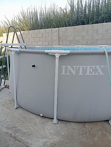 лайнеры: Каркасный круглый бассейн Intex - Тип: каркасный надземный бассейн - — 1