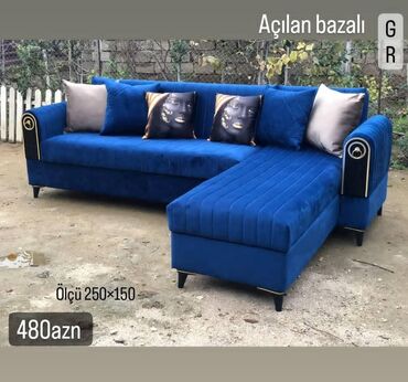 mebel ikinci əl: Künc divan, Yeni, Açılan, Bazalı, Parça, Şəhərdaxili pulsuz çatdırılma