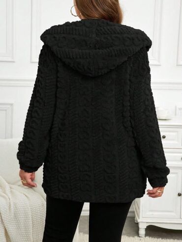 Džemperi, kardigani: Ženska plišana kardigan jakna sa kapuljačom Cena 3200 din Vel — 14