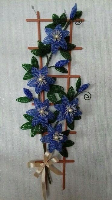 Декоративные цветы: Изготавливаю деревья и цветы из бисера все ручная работа. на — 5