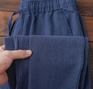 штаны мужские размер 34: Брюки S (EU 36), цвет - Синий