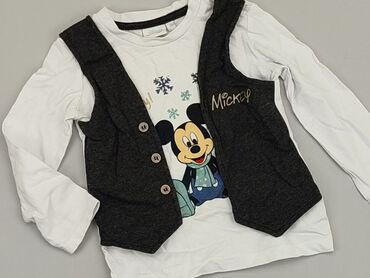 koszula w centki: Bluzka, Disney, 12-18 m, stan - Idealny