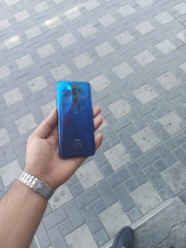 redmi not 9 pro qiymeti: Xiaomi Redmi Note 8 Pro, 128 GB, rəng - Göy, 
 Düyməli, Barmaq izi, İki sim kartlı