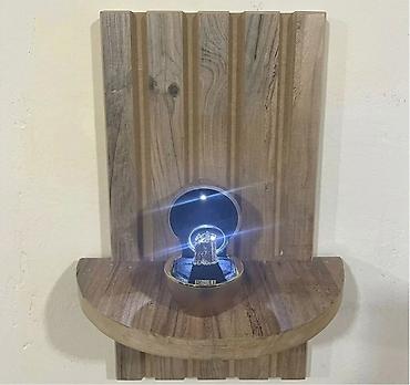 Kulonlar: LED işıqlı zərgərlik qutusu - Dairəvi formalı, parlaq metal effektli — 1