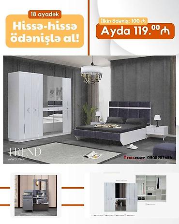 ay: Yeni yataq dəstləri KREDİTLƏ Yeni model ecazkar yataq dəstləri tək — 3