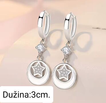 Minđuše: Set minđuša, Materijal: Biser, Cirkon — 9