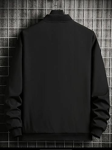 koja pencek: Qara rəngdə kişi bomber üslublu yüngül gödəkçə.xxl - 180-185sm - — 4