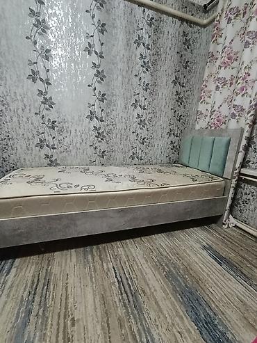 Керебеттер: Односпальная кровать с мягким изголовьем и матрасом. - Размер — 2
