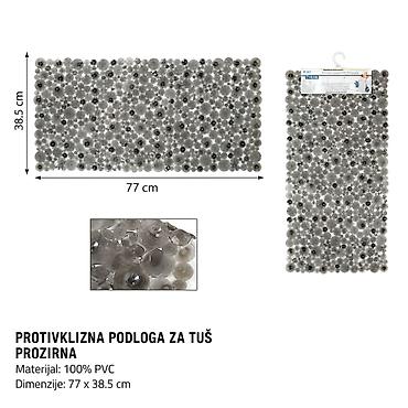 KMT Prozirna crna prostirka za kupanje na točkice 3280069 - Brend na lalafo.rs KMT Prozirna crna prostirka za kupanje na točkice 3280069 - Brend