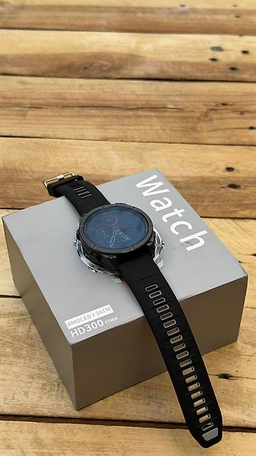 Другие смарт-часы: Смарт‑часы HD300, 47 мм - Дисплей: AMOLED, яркий и контрастный - — 3