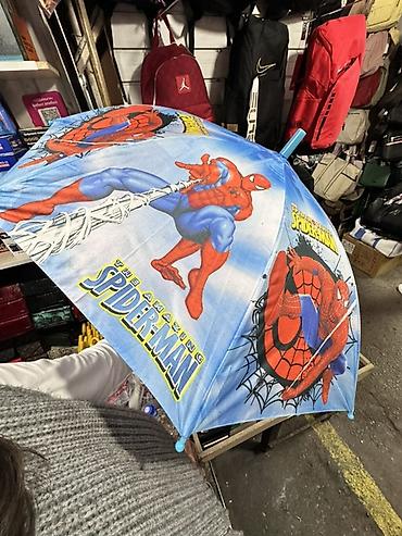 чон зонтик: Детский зонтик с принтами Spider‑Man. - Купол: восьмисекционный — 2