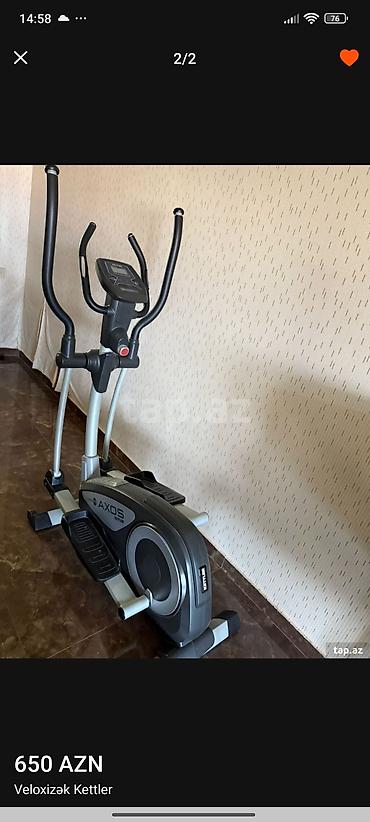 vaxt ölçən: Kettler AXOS elliptical velotrenajor - Brend/model: Kettler AXOS — 1