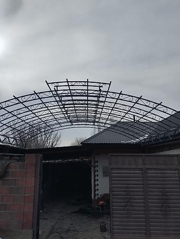 Навесы: Навес, Арочный, Металл, Поликарбонат, Установка — 24