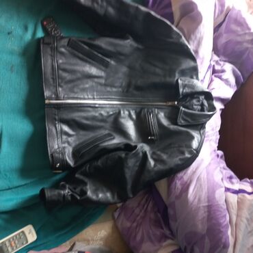 domaca kozna obuca: Leather jacket Genuine leather, XL (EU 54), Zara, color - Black