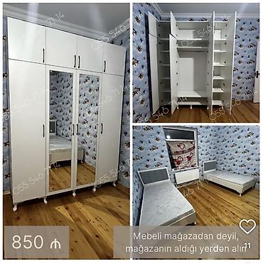 Yataq otağı mebel dəsti - Dəst tərkibi: 2 ədəd tək nəfərlik çarpayı