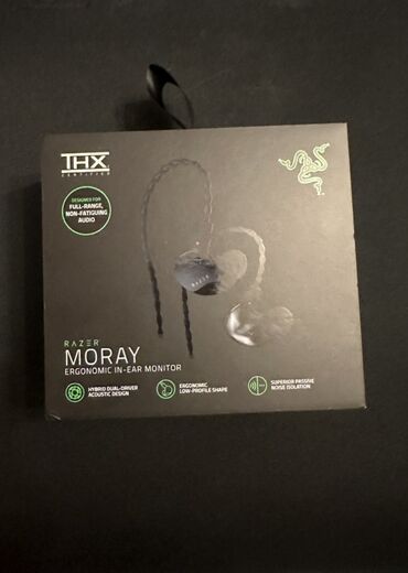 манитор: Вкладыши, Razer, Новый, Проводные, Классические