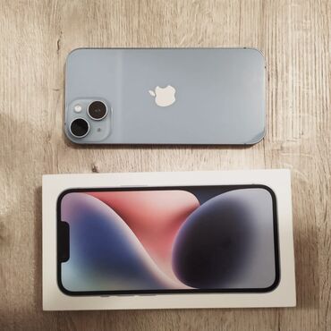 ipod apple nano 7: IPhone 14, Б/у, 128 ГБ, Синий, Защитное стекло, Чехол, Кабель, 90 %