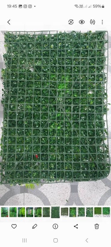 Digər ev dekoru: Yaşıl süni dekorativ ötüklər,güllər,yarpaqlar,ağaclar. Yaşıl dekorativ — 28