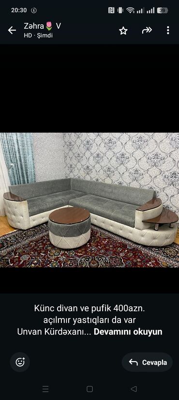 современные угловые диваны: Künc divan