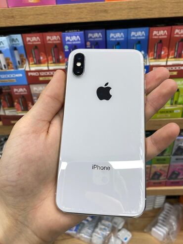 Apple iPhone: IPhone X, 64 GB, Ağ, Zəmanət, Face ID