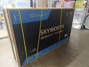 телевизор и подставки: Телевизор Skyworth 65X85G QD-Mini LED 4K 120 Гц Google TV Изображение — 2
