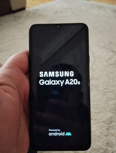 samsung ev telefonu: Samsung A20s, 32 GB, rəng - Qara, Sensor, Barmaq izi, İki sim kartlı