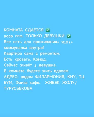 Долгосрочная аренда квартир: 1 комната, Собственник, С подселением, С мебелью полностью