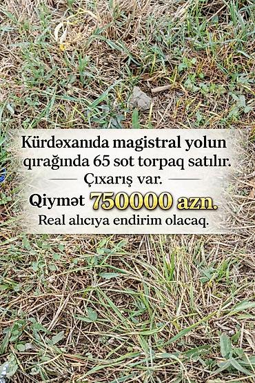 kurdaxani: 65 sot, Tikinti, Kupça (Çıxarış) — 1