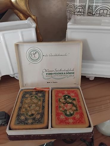 İncəsənət və kolleksiyalar: Piatnik “Ferd. Piatnik & Söhne” ikili oyun kartı dəsti - Mənşə — 1