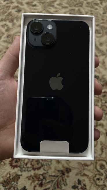 Apple iPhone: IPhone 14, Новый, 128 ГБ, Черный, Защитное стекло, Чехол, Кабель, 100 %