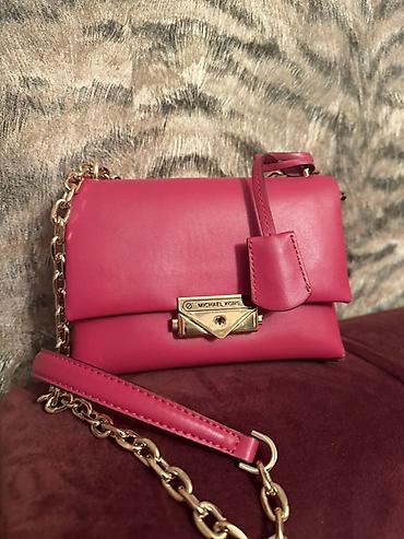 Çantalar: Michael Kors çiyin çantası – çəhrayı rəngdə, qızılı metal detallar və — 2