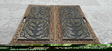 Nərdlər: (əl işləri ilə oyma naxışlı), laklı parlaq örtük - İkiüzlü — 7