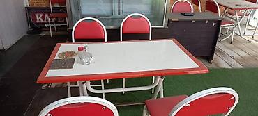 masa restoran: Stullar ilə, Düz masa, 2 nəfər — 7