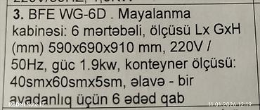 cucə fermasi: Mayalanma kabinəsi.Yenidir.İşlənməyib və heç bir problemi — 2