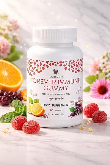 sink kapsullari: Məhsul: LORSVEM Forever Immune Gummy Xüsusiyyətlər: - Qida əlavəsi — 1