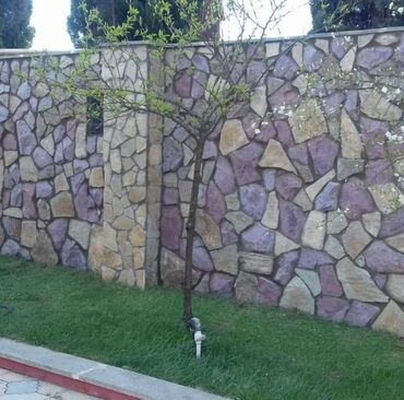 Dekorativ daşlar: Təbii daşdan hazırlanmış divar üzlüyü, müxtəlif ölçülü və formalı — 8