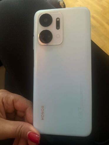 honor 60: Honor X7a, 128 GB, rəng - Gümüşü, Zəmanət, Sensor, Barmaq izi