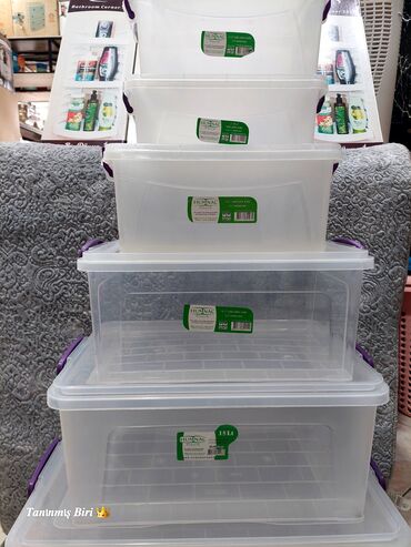 Yemək konteynerləri: Saxlama qabi her olcude box konteyner 1 litr 2 litr 3 litr 5 litr 9 — 8