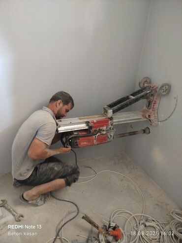 Beton işləri: Beton kəsmə beton deşmə xidməti Karot - HILTI DD 200 / 350 ilə 25 ° — 17