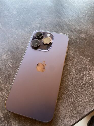 талас телефоны: IPhone 14 Pro, Колдонулган, 128 ГБ, Deep Purple
