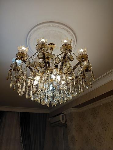 İşıqlandırma: Çılçıraq, 10 və daha çox lampa, Metal — 3