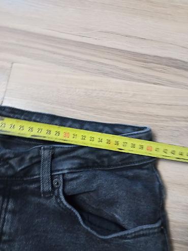 telefon gigatron: Muške uske farmerke – tamno sivi/izbleđeli „washed” izgled sa — 4