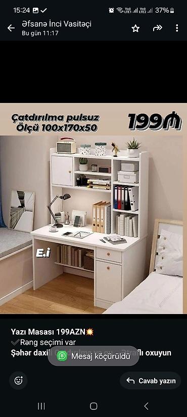 qaş stolu: Dördbucaq masa, Stulsuz, Polkalı, Siyirməli — 2