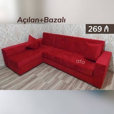 Masa və oturacaq dəstləri: Künc divan, Yeni, Açılan
