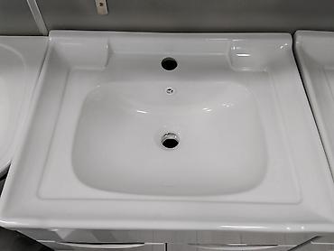 silver kitchen: Тумба с умывальником для ванной комнаты - Комплект: напольная тумба с — 2