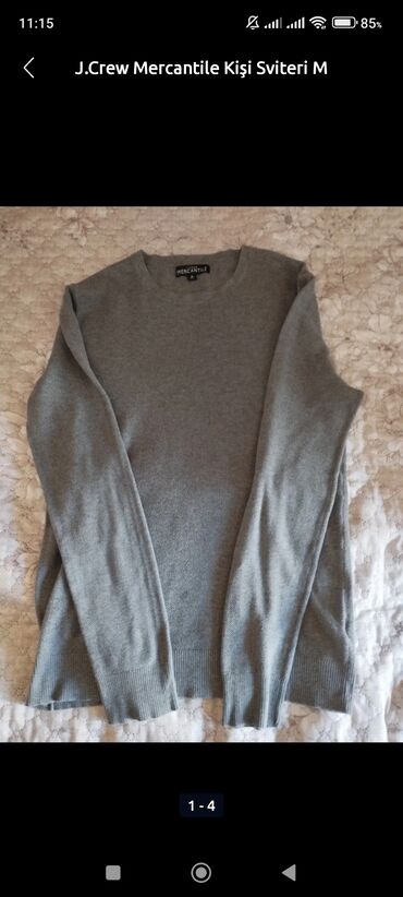 зеленая мужская кофта: J.Crew Mercantile kişi sviteri - Model: J.Crew Mercantile - Ölçü: M -