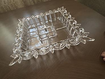 karacadan alınıb: Bohemia kristal beş bölməli serve qabı - Brend: Crystal Bohemia — 1